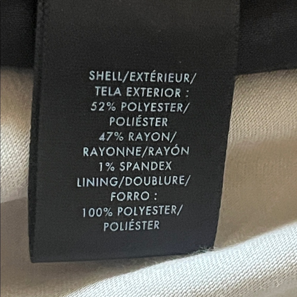 Ann Taylor Black and White Tweed Pencil Skirt 16 Tall Lined Classic Workwear - Picture 6 of 7